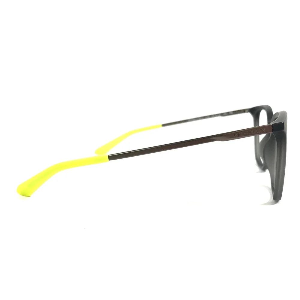 Dragon Eyeglasses Frames ZIGGY LL ION 022 Matte Dark Gray Square 55-20-145
